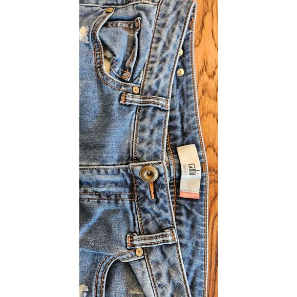 Cabi Jeans Skinny Blue Medium Wash Mid Rise Stretch Distressed 30 x 30 - 5087 - Picture 2 of 4